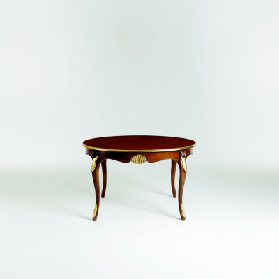 Esstisch Luxus Esszimmer Tische Rund Holz Italienische Möbel Stil Barock Tisch