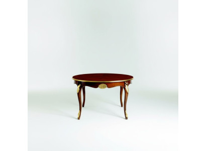 Esstisch Luxus Esszimmer Tische Rund Holz Italienische Möbel Stil Barock Tisch