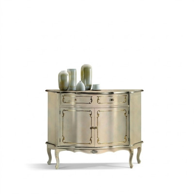 Luxus Italienische Holz Möbel Kommode Weiß Buffet Schrank Wohnzimmer