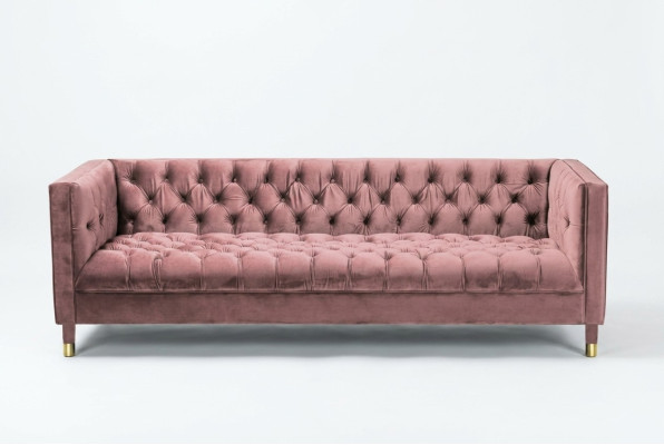Chesterfield Sofa Rosa Möbel 4 sitzer Sofas Textil Stoff Couchen xxl big 230cm
