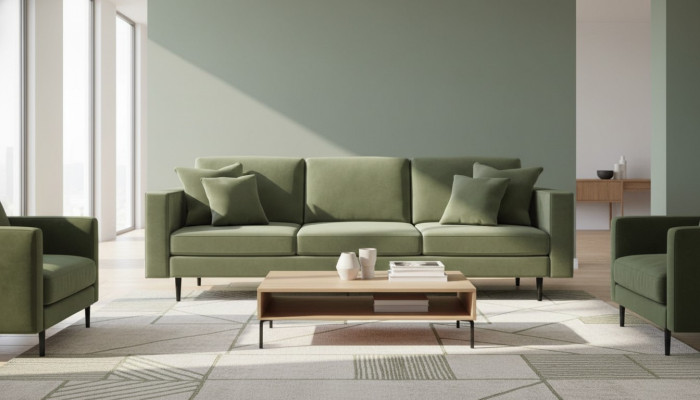 Italienische Stil Möbel Einrichtung Wohnzimmer Möbel Couch Design Couchen Grün