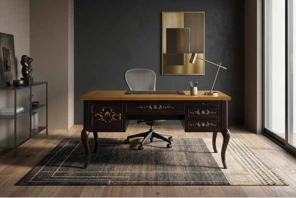 Sekretär Kolonial Stil Schreibtisch Büro Schreibtische Tische klassischer Tisch