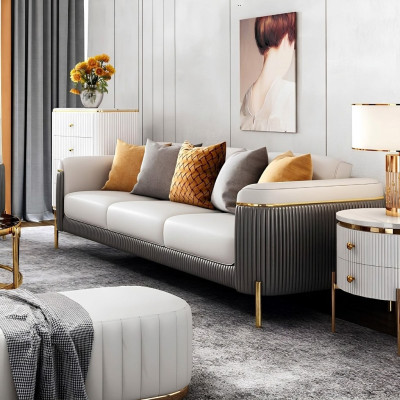Sofagarnitur 321 Sitzer Set Design Sofa Polster Couchen Couch Modern Tisch Neu