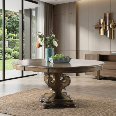 Designer esstisch luxus esszimmer tische polster holz tisch Rund möbel