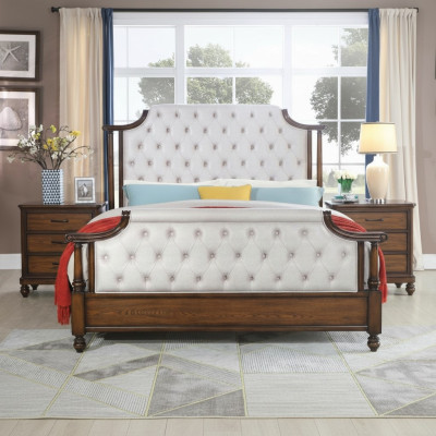 Bett 2x Nachttisch 3tlg. Schlafzimmer Set Betten neu Luxus Chesterfield 180x200