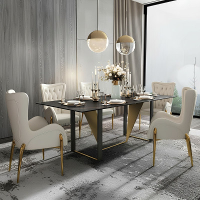 Ess Zimmer Chesterfield 1x Stuhl Set Garnitur Sitz Polster Wohnzimmer
