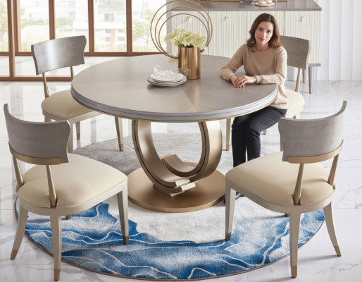 Esszimmer Esszimmerstuhl Sessel Textil Holz Möbel Polster Stühle Lehnstuhl