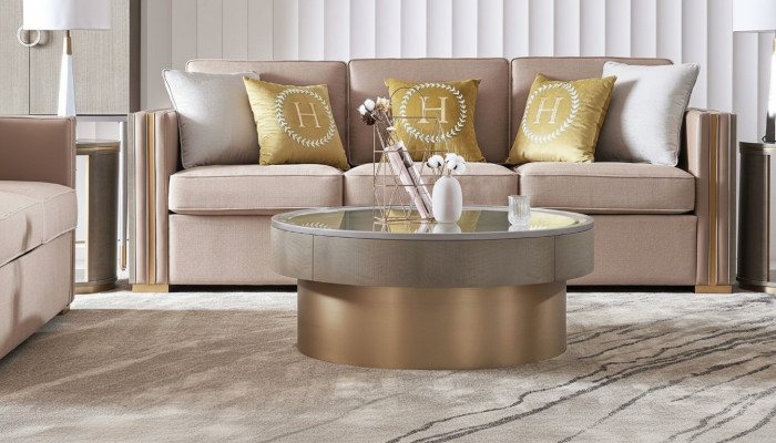 Moderner Tisch Couchtisch Beistelltisch Sofa Design Wohnzimmer Edelstahl