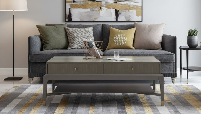 Klassischer Tisch Couchtisch Beistelltisch Design Sofa Wohnzimmer Holz