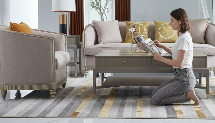 Sofagarnitur Polster 3+1 Sitz Set Design Sofas Couchen Textil Modern Garnituren