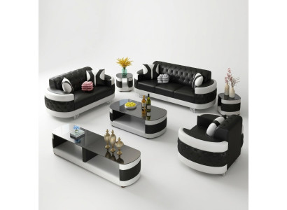 Modern Luxus Sofagarnitur 3+2+1 Sitzer Set Design Sofa Polster Couchen Couch Neu