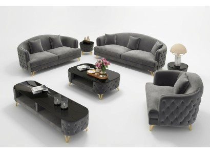 Luxus Sofagarnitur Couch Polster Set Sitz Sofa Garnituren 321 Sitz 3tlg.