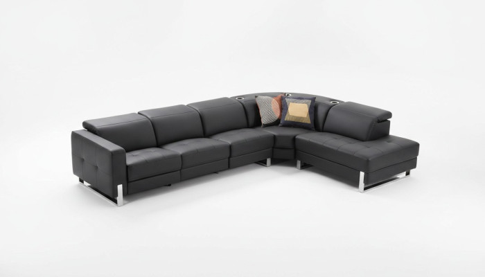 Luxus Sofa L-Form Ledersofa Couch Wohnlandschaft Garnitur Design Modern Sofa Ecksofa
