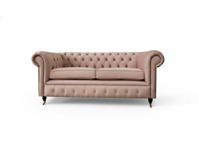 Design Polster Sitz Couch 3 Sitzer Sofa Chesterfield  Sofas Couchen Textil Stoff