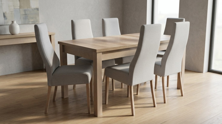 Komplette Garnitur Esszimmer Lehnstuhl Tisch 6x Stühle Luxus Essgruppe Set 7tlg