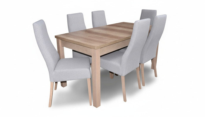 Komplette Garnitur Esszimmer Lehnstuhl Tisch 6x Stühle Luxus Essgruppe Set 7tlg