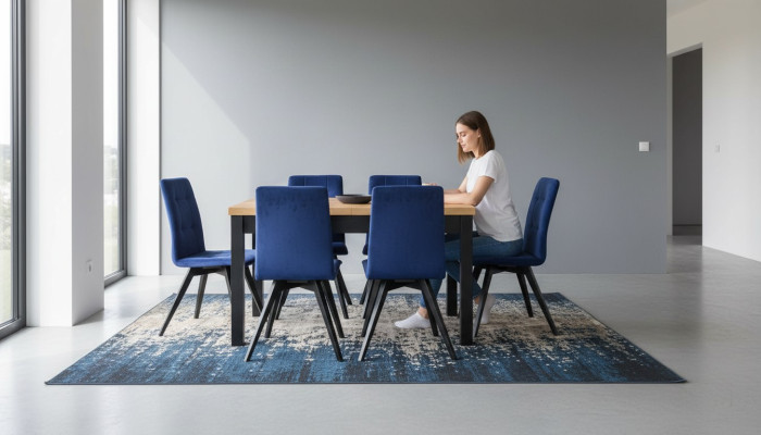 Gruppe Esszimmer Polster Stuhl Möbel Garnitur Design 7tlg. Set Tisch + 6 Stühle
