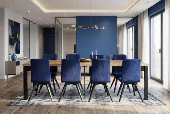 Lehnstühle Esstisch Tisch Holz Esszimmer Garnitur 6x Stuhl Set Stühle 7 tlg. Set