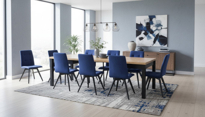Esszimmer 6 Stühle 7tlg Set Lehnstuhl Garnitur Rechteckig Esstisch Stuhl Gruppe