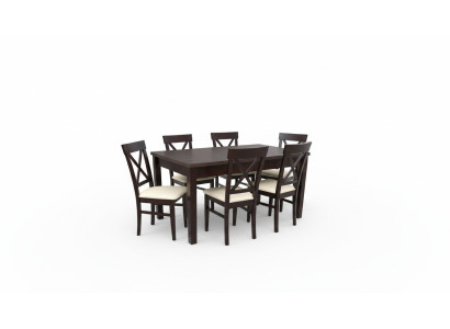 Komplett Set Esstisch 6x Stühle Esszimmer Ess Gruppe Stein Garnitur Tische 7tlg