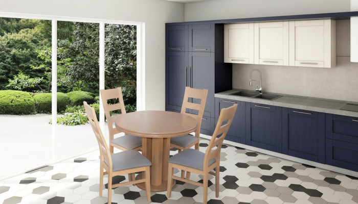Esstisch 4 x Stühlen Esszimmer Set Essgruppe Holz Tisch 5tlg. Gruppe Garnitur