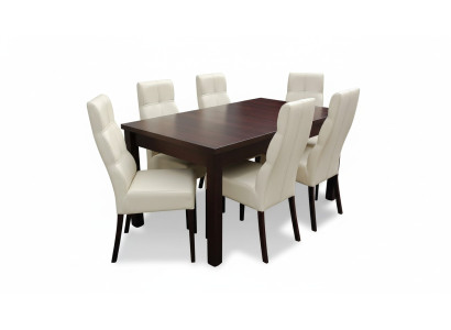 Essgarnitur Esstisch 6 x Stuhl Set Set Garnitur Tisch Essgruppe 7tlg. Tische Neu