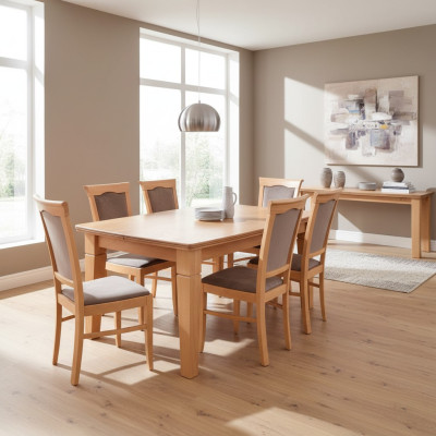 Luxus Designer Esszimmer Set Garnitur Stuhl Tisch Gruppe 7tlg. Möbel Gruppen Neu