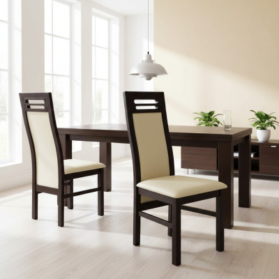 Designer Stuhl Lehnstuhl Polster Stühle Textil Sitz Ess Wohn Zimmer Gepolsterte 