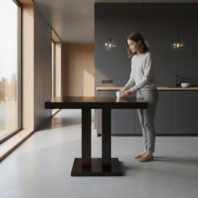 Esstisch Tisch Esszimmer Wohnzimmer Tische Holz Design Braun Konferenztisch Neu