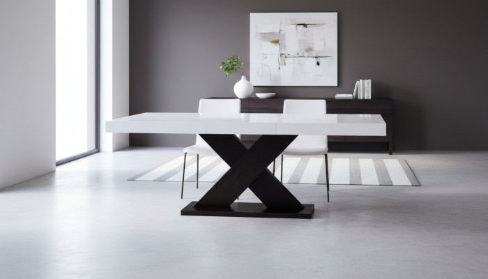 Esstisch Tisch Gruppe Esszimmer Wohnzimmer Garnitur Holz Design Stühle Esstische
