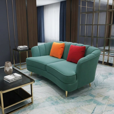 Zweisitzer Sofa 2 Sitzer Design Sofas Polster Moderne Sitz Stoff Textil Couch !