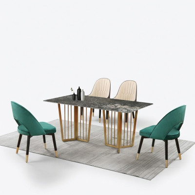 Designer Esstisch Tisch Esszimmer Wohnzimmer Design Tische 180x90cm