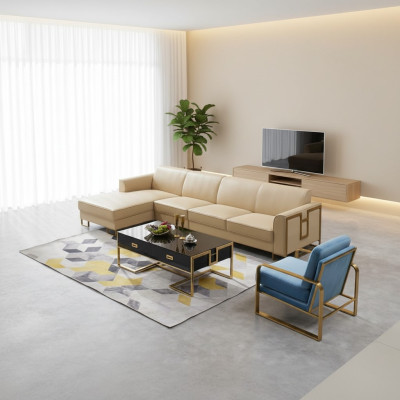 Design Sofa Couch Ecksofa Hocker Polster Garnitur Wohnlandschaft
