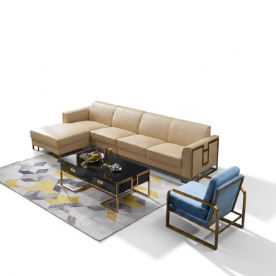 Modernes Sofa Ecksofa L Form Sessel Couchtisch Hocker Ecksofa Polster