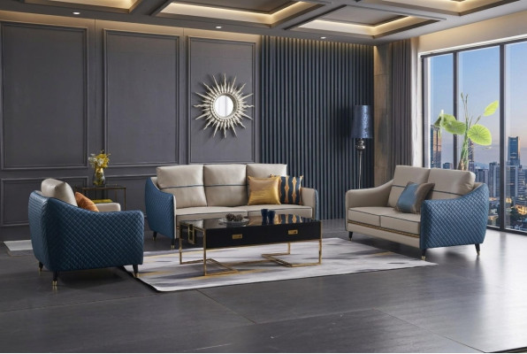 Sofa 2 Sitzer Design Sofas Polster Couchen Textil Relax Moderne Sitz