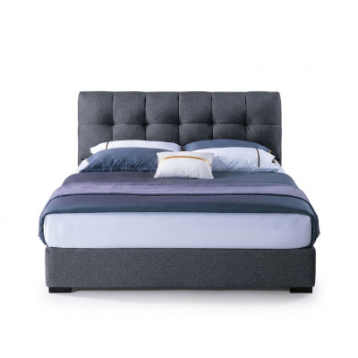 Bett Design Luxus Doppel Hotel Betten Ehe Schlaf Zimmer Blau Stil Weiß