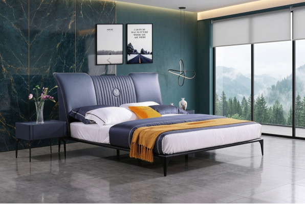 Bett Polster Design Luxus Doppel Hotel Betten. Ehe Schlaf Zimmer Leder