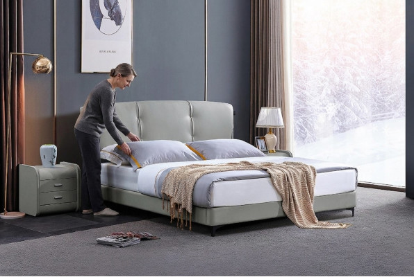 Luxus Schlafzimmer Bett Klassische Betten Möbel Moderne Möbel Bettgestell Beige