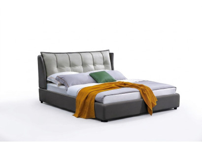 Leder Design Bett Doppel Luxus Ehe Modernes Hotel Gestell Schlaf Betten Zimmer