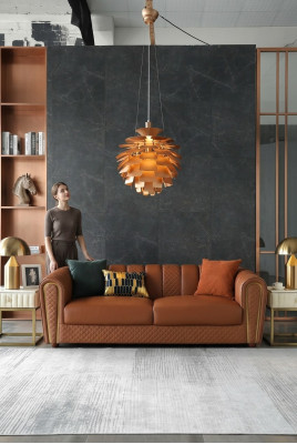 Sofa 3 Sitzer Leder Sofas Couch Polster Luxus Möbel Moderner Dreisitzer