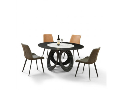 Runder Essttisch Tisch 135cm Metall Rund Konferenz Moderne Tische