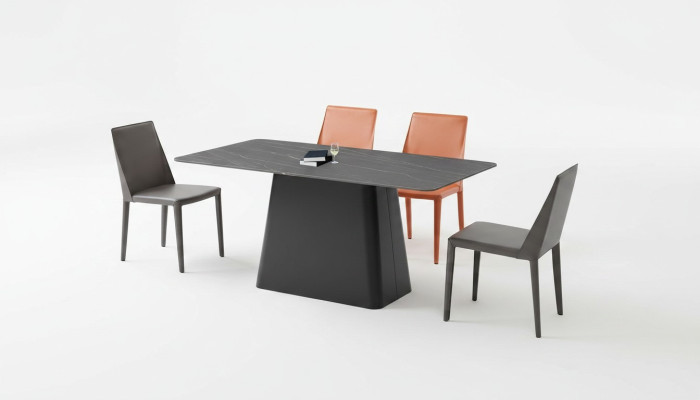 Moderner Esstisch Holztisch Holz Design Tische Edelstahl Tisch Esszimmer 180x90