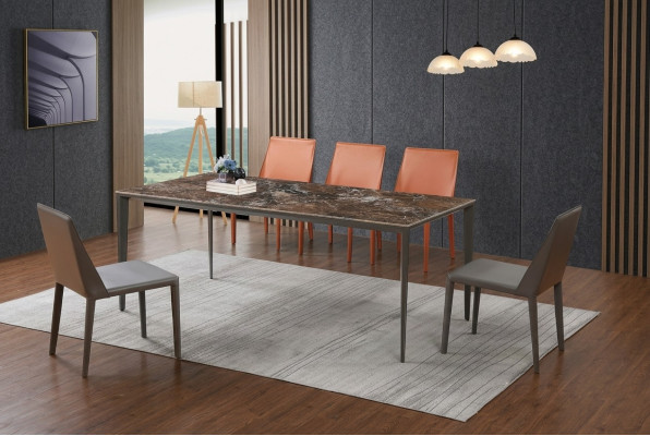 Komplett Set Esstisch + 4 Stühle Esszimmer Set Ess Gruppe Deko Holz Tisch
