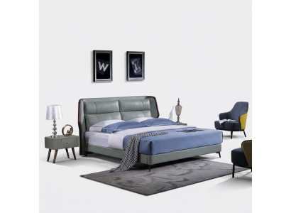 Bett 2x Nachttische 3tlg. Italienische Möbel Schlafzimmer Betten Holz Neu Set
