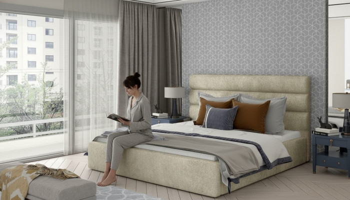 Designer Bett Polsterbett Ehebett königliche Betten Doppelbett Schlafzimmer NEU