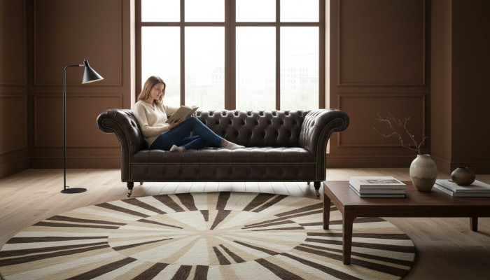 Chesterfield 3 Sitzer Modern Design Couchen Leder Sofa xxl Sitzmöbel Möbel Sofas