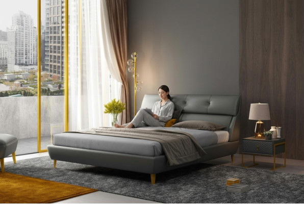 Schlafzimmer Hotel Betten Doppel Bett Design Leder Betten 180x200cm