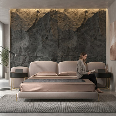 Gepolstertes Bett Schlafzimmer Betten 180x200 Italienische Design