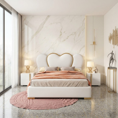 Luxus Schlafzimmer Bett Polster Design Luxus Doppel Hotel Betten Leder