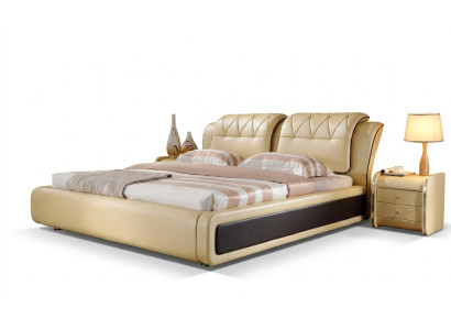 Luxus Schlafzimmer Bett Polster Design Doppel Hotel Betten Lederbett